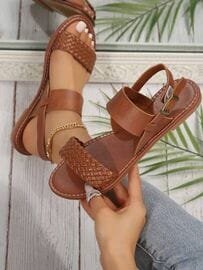 Brown Female sandals