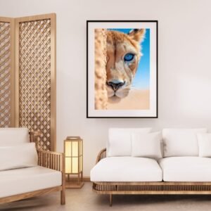 Baby lion cub staring into your soul  16x20