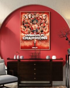 Liverpool Premier League Champions 2024/2025 season (16 x 20)
