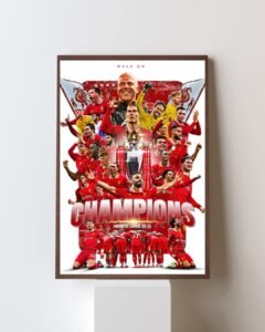 Liverpool champions frame 12 x 16